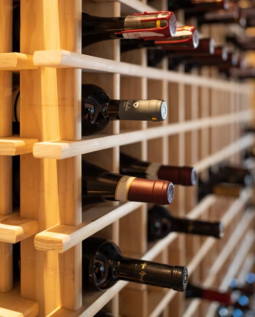 Wine cellar in Kerasma Restaurant